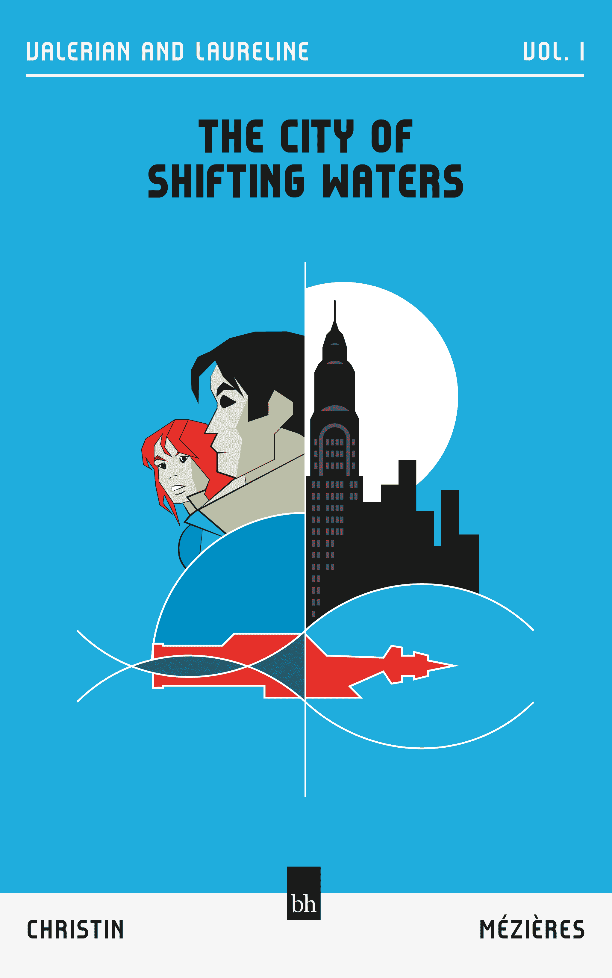 Book cover mock thumbnail for The City of Shifting Waters (Valerian and Laureline Vol. 1)